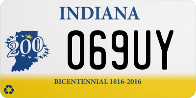 IN license plate 069UY