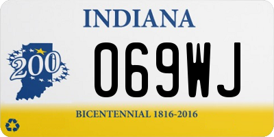 IN license plate 069WJ