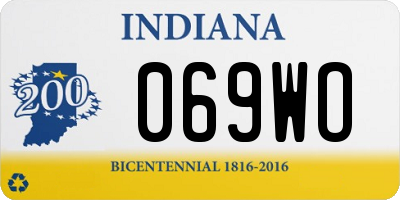 IN license plate 069WO