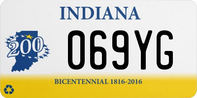 IN license plate 069YG