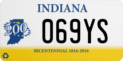 IN license plate 069YS