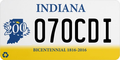 IN license plate 070CDI