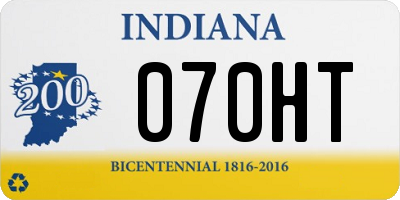IN license plate 070HT