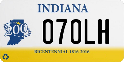 IN license plate 070LH