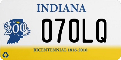 IN license plate 070LQ