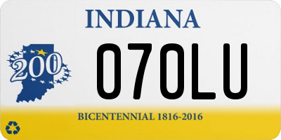 IN license plate 070LU