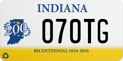 IN license plate 070TG