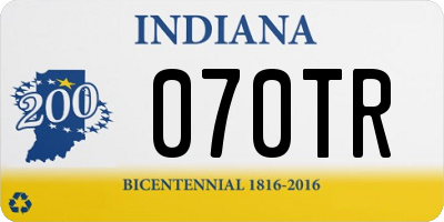 IN license plate 070TR