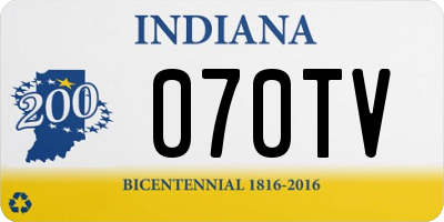 IN license plate 070TV