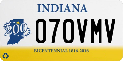 IN license plate 070VMV