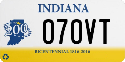 IN license plate 070VT