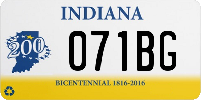 IN license plate 071BG