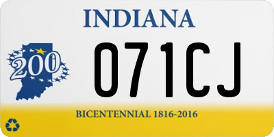 IN license plate 071CJ