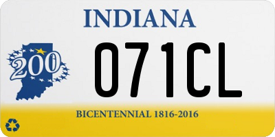 IN license plate 071CL