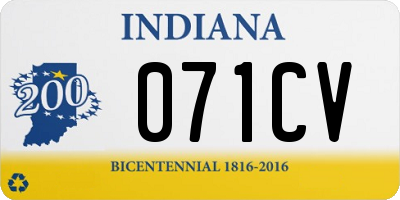 IN license plate 071CV