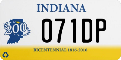 IN license plate 071DP