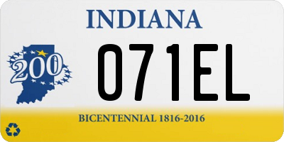 IN license plate 071EL