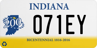 IN license plate 071EY