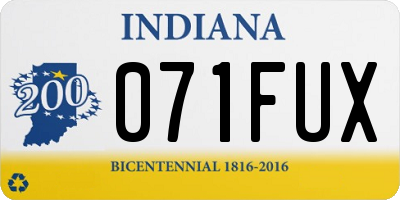 IN license plate 071FUX