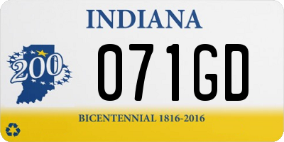 IN license plate 071GD