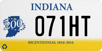 IN license plate 071HT