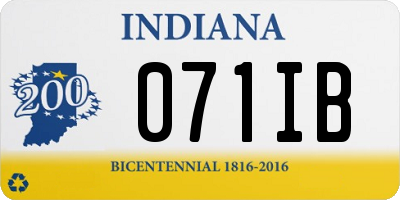 IN license plate 071IB