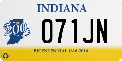 IN license plate 071JN