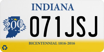 IN license plate 071JSJ