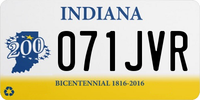 IN license plate 071JVR