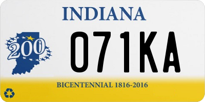 IN license plate 071KA