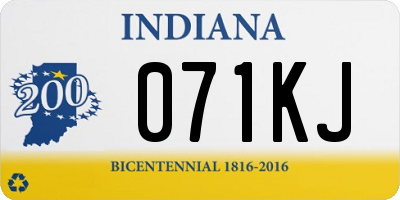 IN license plate 071KJ