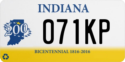 IN license plate 071KP
