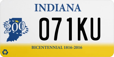IN license plate 071KU