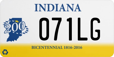 IN license plate 071LG