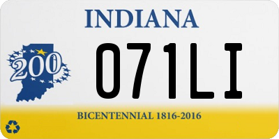 IN license plate 071LI
