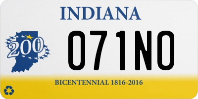 IN license plate 071NO