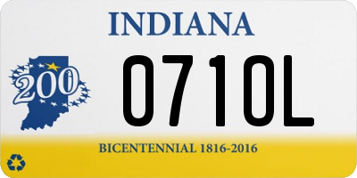 IN license plate 071OL