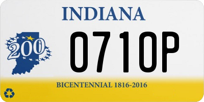 IN license plate 071OP