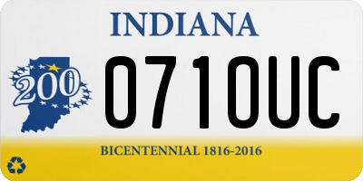 IN license plate 071OUC