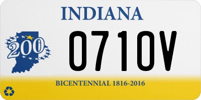 IN license plate 071OV