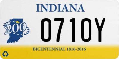 IN license plate 071OY