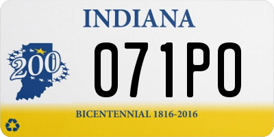 IN license plate 071PO
