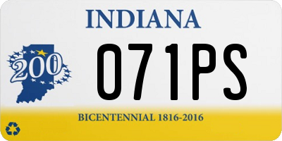 IN license plate 071PS