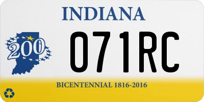 IN license plate 071RC