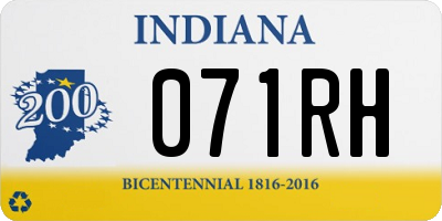 IN license plate 071RH