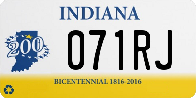 IN license plate 071RJ