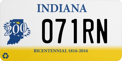 IN license plate 071RN