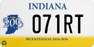 IN license plate 071RT