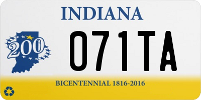 IN license plate 071TA