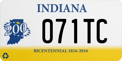 IN license plate 071TC